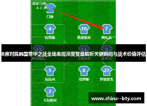 B席对阵韩国意甲之战全场表现深度复盘解析关键瞬间与战术价值评估 B席对阵韩国意甲之战全场表现深度复盘解析关键瞬间与战术价值评估